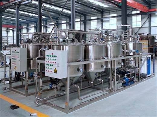 continuous system crude palm oil refining plant with plc control