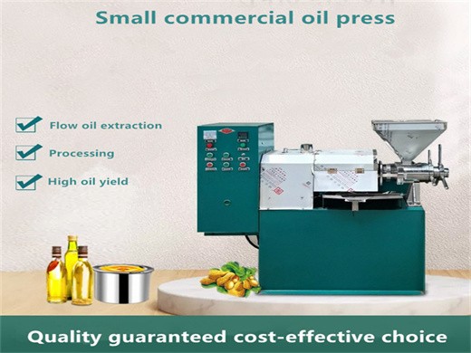 the high quality cold press soybean oil extractor in Ethiopia